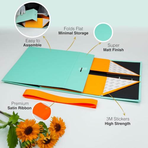 Image of RBS - Gift Box for Packing (23 x 16 x 10cm) Folding Gift Boxes (1 Pack) Rectangular Gift Box Empty Multipurpose Gift Hamper Box Empty Holds Upto (5 kg) Empty wedding Box For Gift (Teal Sunset)