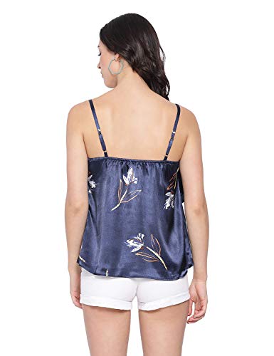 Image of oxolloxo Women's Shoulder Strap Polyester Floral Top