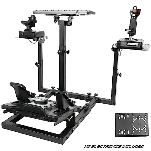 Anman G923 Re-enhanced Stability Steering Sim Simulatior Cockpit Racing&Flight Wheel Stand fit for Logitech G29 G920,Thrustmaster T80 T150 T300RS,Fanatec, Not Included Wheel Pedals Shifter