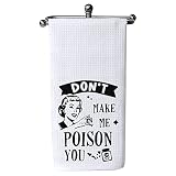 XIKAINUO Don’t Make Me Poison You - Waffle Cotton Kitchen Towels Hand Towel, Kitchen Decor Towel Flo
