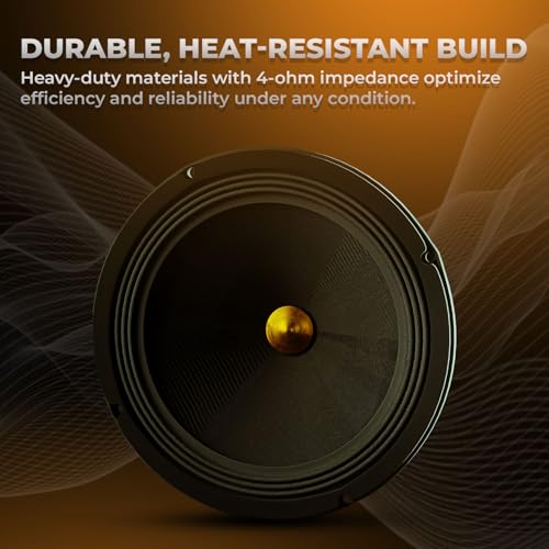 Image of DBASE DBMS65M 6.5 inch (16.5 cm) High Efficiency Midrange Car Speakers | 1100W Peak Power | 200W RMS | 4 Ohm | Powerful Sound for Cars, Jeeps & SUVs