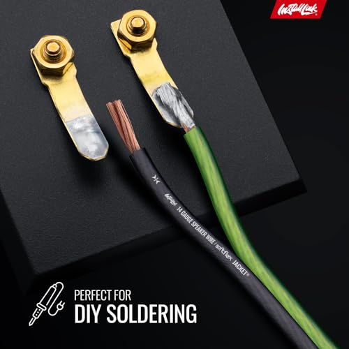 Install Link 14 AWG Gauge Speaker Wire Cable (250 Feet) Stereo, Car or Home Theater (CCA)