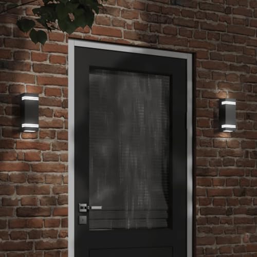 Applique extérieure en acier inoxydable robuste IP44 avec diffuseur PC haut de gamme