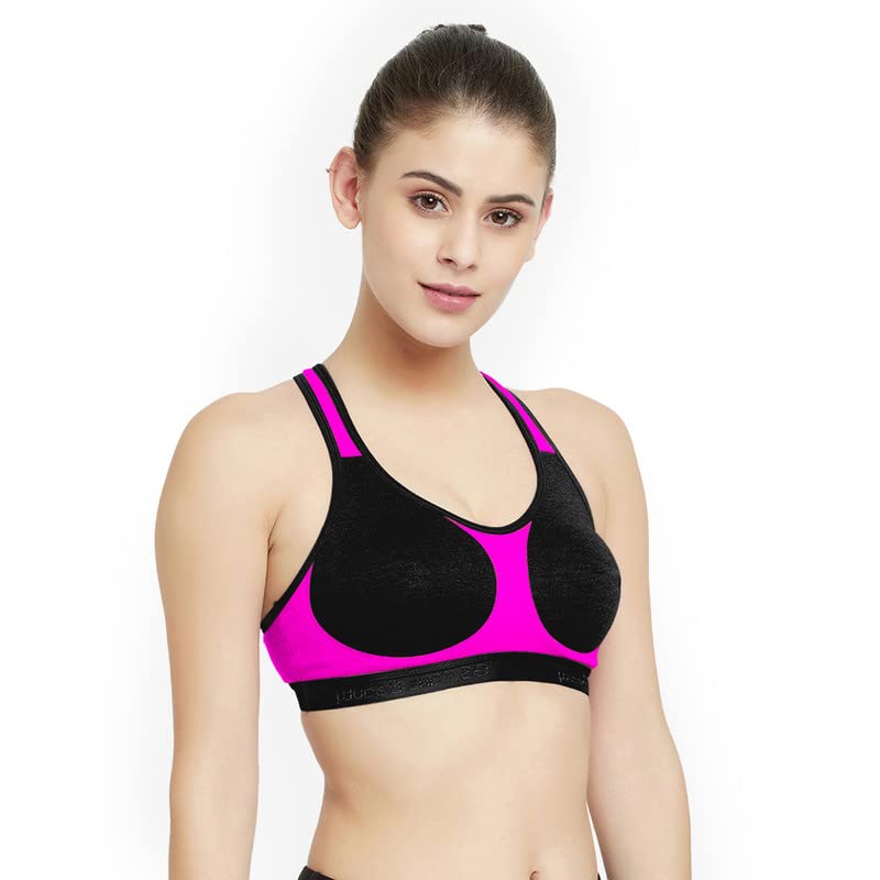 Image of Groversons Paris Beauty Women's Non-Padded Non-Wired Racer Back Sports Bra (BR172)