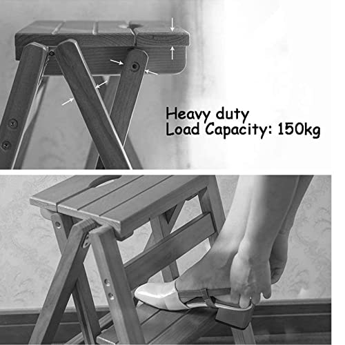 Taburete de escalada para interiores DASHADAO escalera plegable para armarios altos de cocina 6