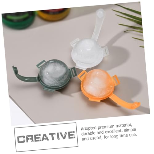 Molde para hielo esfera whisky 12 piezas plástico naranja miniatura 3