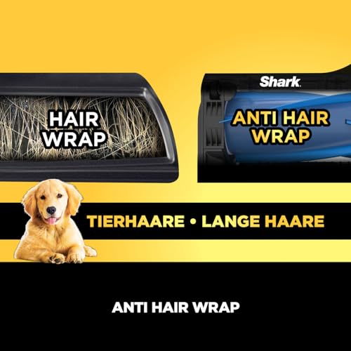 Shark kabelloser Akku-Staubsauger m. FloorDetect-, Anti-Hair-Wrap- & PowerFins, 40 Min Laufzeit, LED-Display, Staubsauger kabellos & Handstaubsauger-Modus m. Fugendüse, Weiß/Marineblau BU1120EU – Bild 7