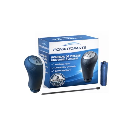 fcntech Fcnautoparts, Pommeau Levier de Vitesse 5 Rapports OEM 8200379950 pour Renault Clio III, Modus, Laguna II & Dacia Logan, Sandero, Duster – Boîte...
