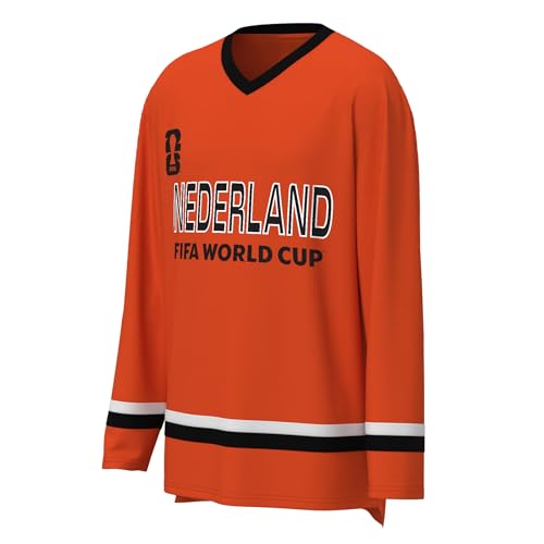Image of Outerstuff FIFA World Cup 2026 Mens Long Sleeve V-Neck Hockey Jersey