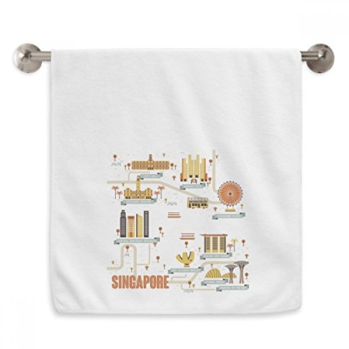 Serviette moelleuse Singapour diadème vintage blanc