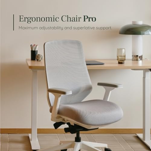 Image of Branch Ergonomic Chair Pro, Mesh Office Chair with 14 Points of Adjustment | Height, Depth and Tilt Adjustable, 5D Armrests, Forward Tilt, Smooth Recline, and Lumbar Support, Black Boucle