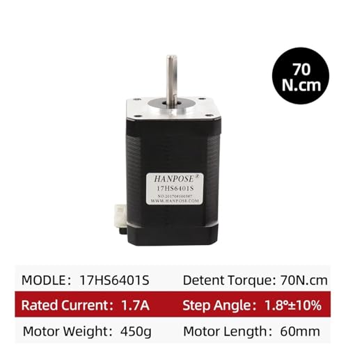 Moteur pas à pas 17HS6401S 1.8 degrés 2 phases pour machine CNC - 4