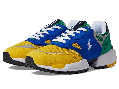 Image of POLO RALPH LAUREN Suede Leather Mesh-Polo Jgr Pp-Sneakers-Low Top Lace