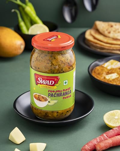 Image of SWAD Punjabi Home Made Pachranga Super Mixed Veg. Pickle, Masaledar Flavor & Taste, Pachranga Pickle - 400gm (Pack of 3)