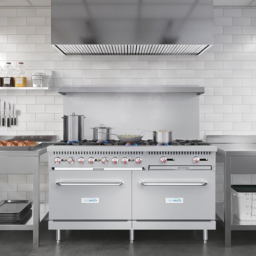 Koolmore KM-CR60-NG 60 Inch 10 Burner Commercial Natural Gas Range With Oven thumb #4