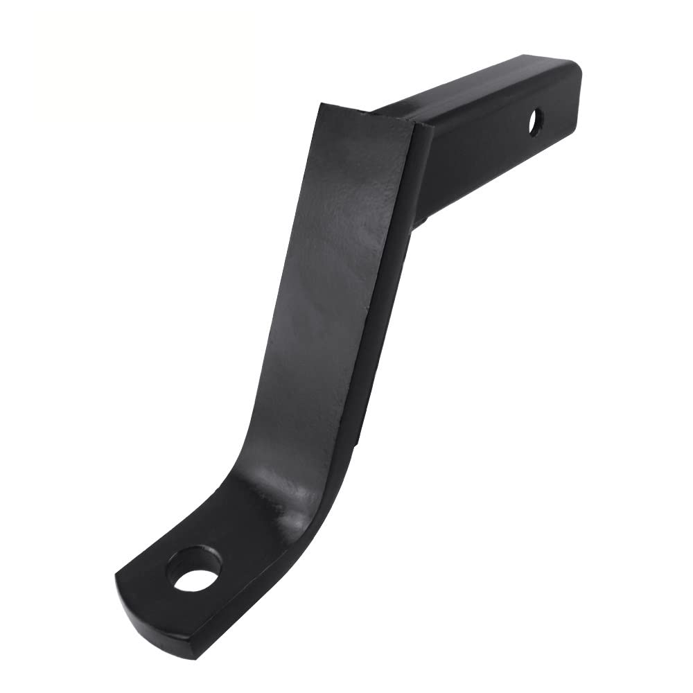 Zaczep przyczepy, Heavy Duty 8-calowa stalowa przyczepa Drop Towbar Tongue Ball Mount Hitch Pasuje do 2 calowej łodzi odbiorczej Rv. Części i akcesoria