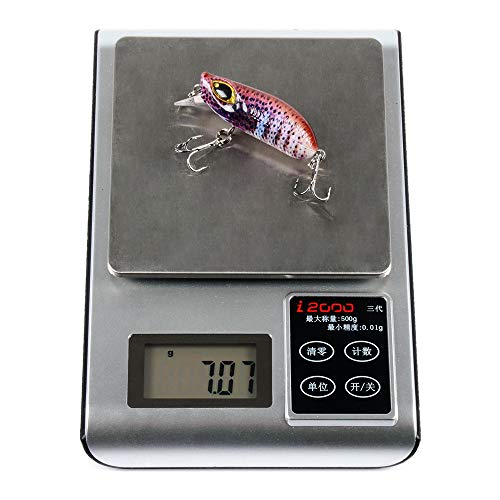 Isca de pesca, Andoer 5,8 cm 7g Crankbait Pesca Isca de Manivela Artificial Isca Pesada Isca Pesada