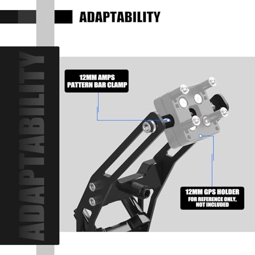 Support navigation GPS moto Ducati DesertX réglable contre reflets - 5