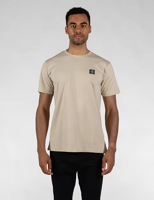 T-shirt col rond Icon Sahara Sand S : fini les cols détendus avec ce basique robuste en taille S