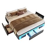 INDIVIDUALISIERBARES KOPFTEIL: Da kein Kopfteil im Lieferumfang enthalten ist, können Sie Ihr eigenes wählen und die Ästhetik Ihres Schlafzimmers selbst bestimmen.