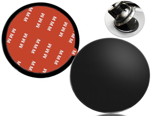 2 Pack 80mm Adhésif Tableau de Bord Pad Disque de Montage, 3.15 Disque de Montage de Ventouse Universelle pour Ventouse Support de téléphone Mont Garmin GPS...