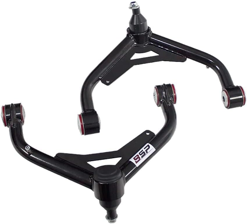 2PCS Front Upper Control Arms For 2-4" Lift Kit PU Bushing Compatible for 2001-2010 Chevy Silverado GMC Sierra 2500HD 3500HD for Left LH Right RH Drive Side