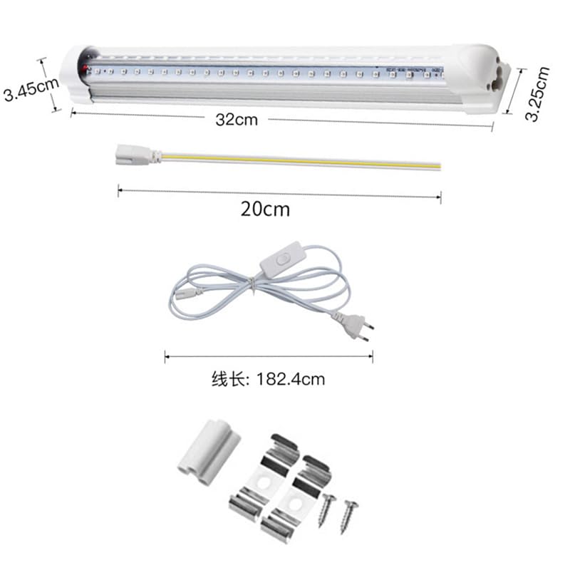 Lampe à polymériser LED UV 365 395 nm 10 W Tube Noir Violet Prise américaine et européenne