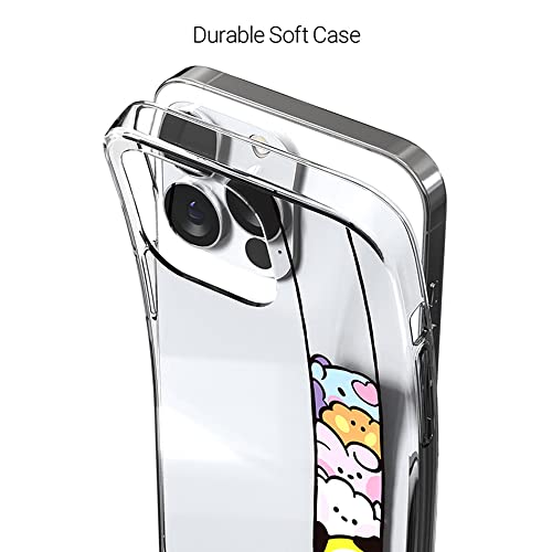 Bt21 Designed For Iphone 13 Pro Max Case, Minini Clear Soft Yellowing Prevention [Wireless Charging Support] (Crush) #TOP3