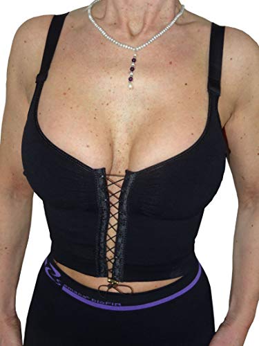 Soutien-gorge bustier lacé devant sous-vêtement confort sans armature sexy