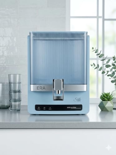 Image of EURO AQUA ERA Water purifier for home Series RO + UV + UF + Alkline + Zink + TDS Controller Water Purifier, 9 Litre Tank, 7 Stage Filtration, 4000 TDS, Silk Blue