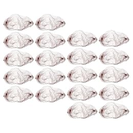 MUCKLILY 200pcs Inch Coffee Nylon Hair Nets for Food Service, Breathable and Gentle Comfort with Fine Mesh and Stretchy Elastic Design, Hair Styling Accessory for Salon and Ballet Use
