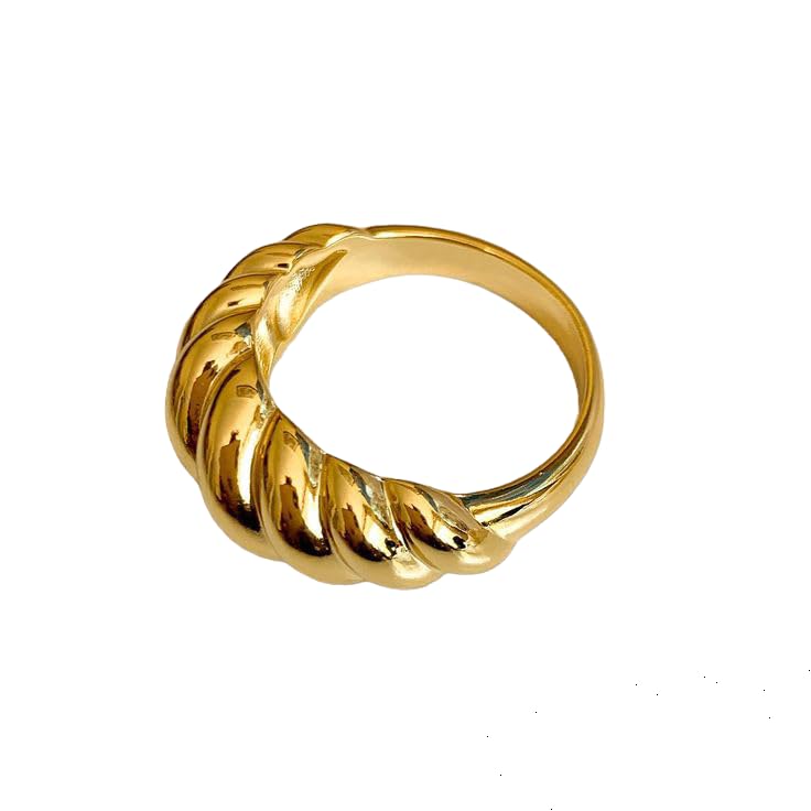 StacknSupply Golden Croissant Finger Ring for Women and Girls, Anti Tarnish, Hypoallergenic, Minimal and Trendy | Size 6,7,8. (8) (B0CR45W87W) Amazon Price History, Amazon Price Tracker