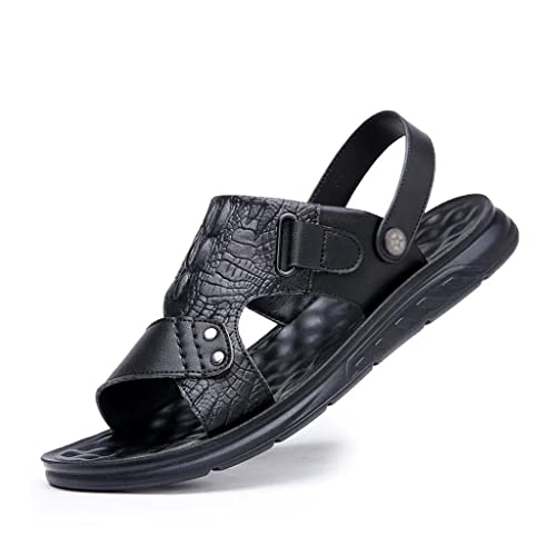 Men's Sandals Casual Beach Shoes Men's Anti-Skid Sandalias Sandals for Men Sandale(38)