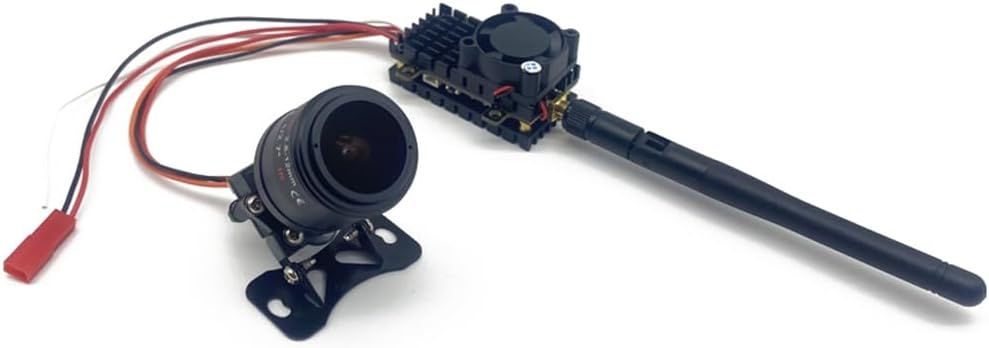 بدلة FPV بطول يزيد عن 10 كم، جهاز إرسال VTX لاسلكي FPV 5.8G 48CH 2000mW وكاميرا قابلة للتعديل 2.8-12 مم 1000TVL