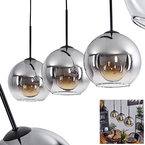 Suspension Koyoto résout le manque de luminosité avec ses 3 globes en verre fumé