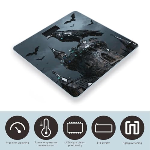 Báscula digital Obsidian Raven Tower para baño miniatura 3
