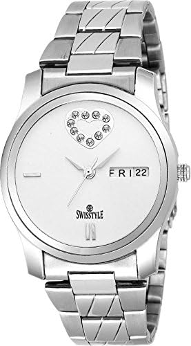 SWISSTYLE Analog Date and Date Collection -SS-LR251-WHT-CH