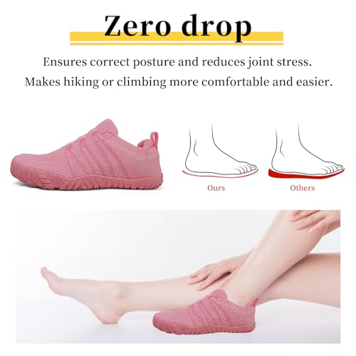 Image of Mens Womens Barefoot Shoes Slip On Water Shoes with Wide Toe Box Zero Drop Design Minimalist Footwear ldeal for Walking Hiking and Grounding Activities