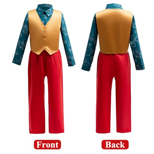 Disfraz completo rojo para niños 4-5 años miniatura 2