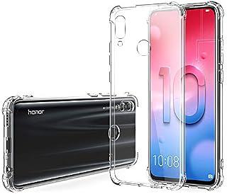 Hually Case for Huawei P Smart 2019, Shockproof Tough Clear Cover, Soft TPU Transparent Silicone Slim Flexible 6.21 Protection Cover for Huawei P Smart 2019