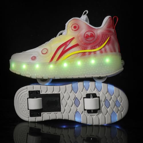 Chaussures à roulettes double usage multisports outdoor clignotantes - 5