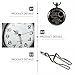 Healvian Engraved Quartz Pocket Watch with Chain Lightweight Stylish Lettering Dial for Women Valentine's Accurate Timekeeping Fashion Accessory