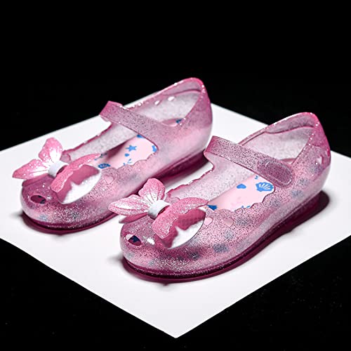 Children Kids Girls Sandals LED Light Luminous Shoes Casual Shoes Jelly Shoes Bow Princess Toddler Non-Slip Sandals3