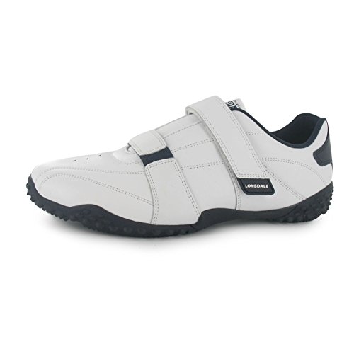 Baskets Fulham Lonsdale pour homme en cuir de qualité avec cheville rembourrée