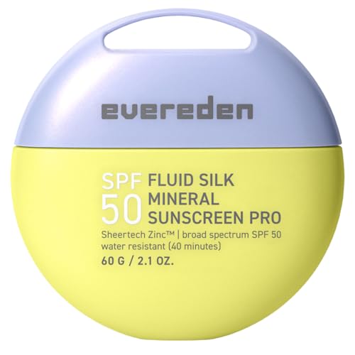 Evereden SPF50 Fluid Silk Mineral Kids Sunscreen: Clean Cooling Non-Nano UVA