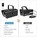 MVPower Fog Machine, 500W Smoke Machine with LED Lights and Wireless Remote Control for Christmas Halloween Parties Weddings Stage, Black