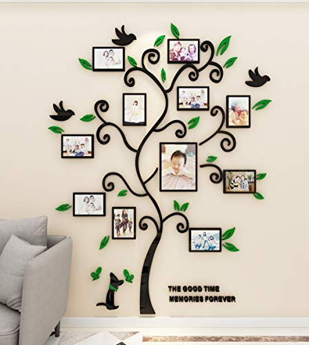 Wandaufkleber Baum Wandtattoo 3D DIY Familie Bilderrahmen Foto Sticker...