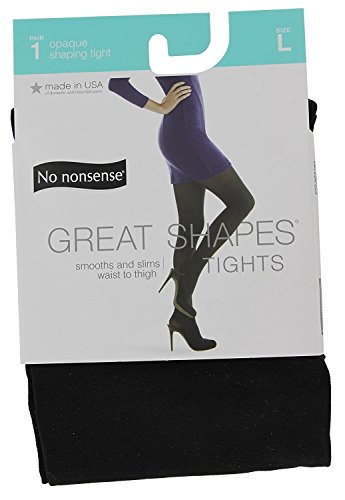 No Nonsense SG4QQR Large Black Great Shapes Tights