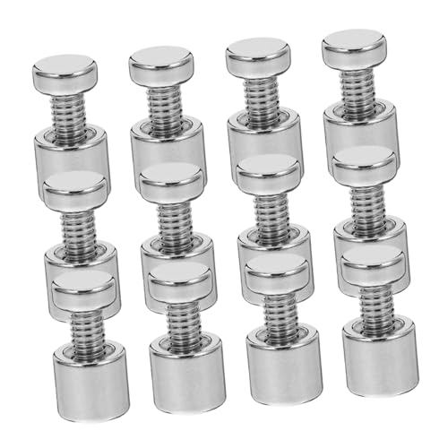 Image of 24pcs Metal Standoffs Screws for Hanging Pictures Acrylic Photo Frames and Display Signs Easy Installation Hardware for Office Business and Home Use