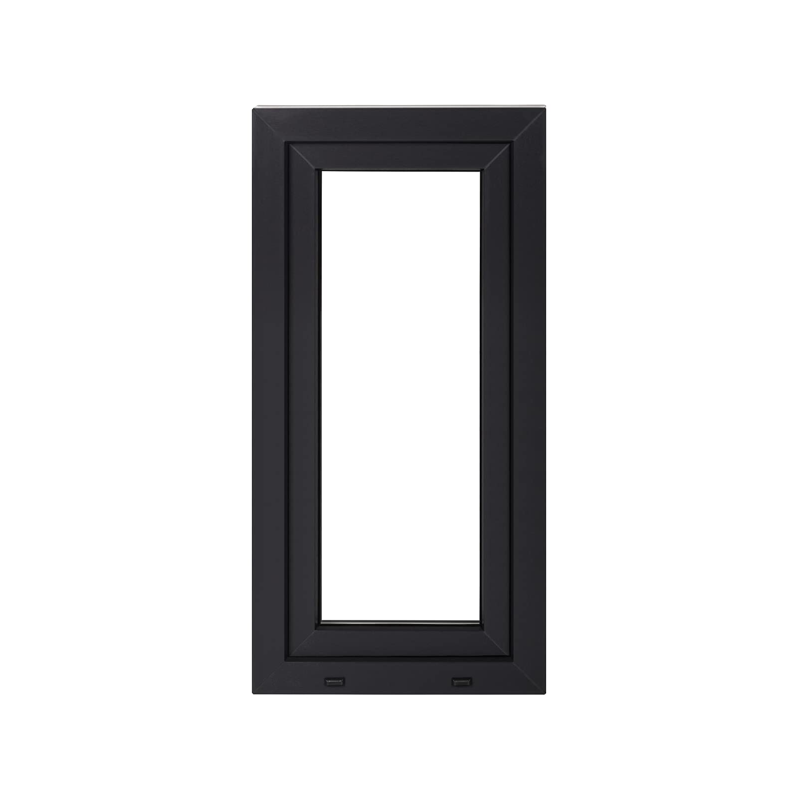 Komforta Finestre bianco/antracite – tutte le dimensioni (larghezza x altezza) 400 x 1000 mm – finestre del garage/giardino finestra in PVC (larghezza x altezza) 40 x 100 cm 3 vetri DIN rotazione
